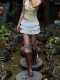 Lace Tiered Skorts