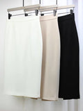 Layla Work Skirt (Black/ White/ Nude)