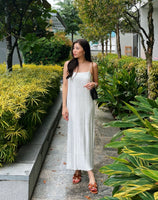 Pleated Maxi (White)