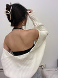 *Premium* Bolero Cardigan (Cream/ Black)