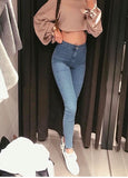 High waist skinny jeans