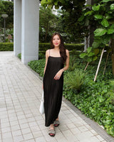 Pleated Maxi (black)