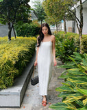 Pleated Maxi (White)