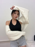 *Premium* Bolero Cardigan (Cream/ Black)