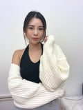 *Premium* Bolero Cardigan (Cream/ Black)