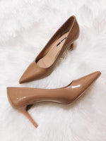 *Premium* Pointed Classic Heels (Nude/ Black)