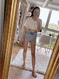 Distressed Denim Shorts V2