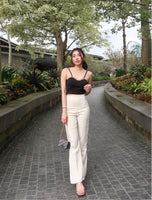 Bootcut Flare Pants (Cream/ Black)