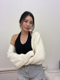 *Premium* Bolero Cardigan (Cream/ Black)