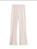 Bootcut Flare Pants (Cream/ Black)