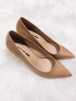 *Premium* Pointed Classic Heels (Nude/ Black)